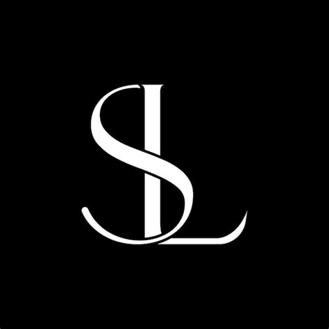 Design Do Logotipo Sl Ls Vetor Premium