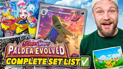 COMPLETE Paldea Evolved Set List And Top Cards Should You Invest