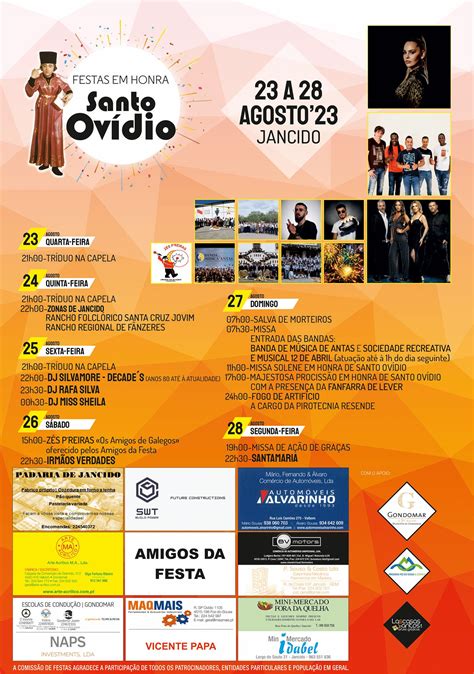 Festa em Honra de Santo Ovídio 2023 Jancido