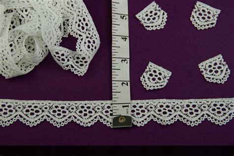 White Polyester Schiffli Embroidery Lace For Garment 20 Meter At Rs 7