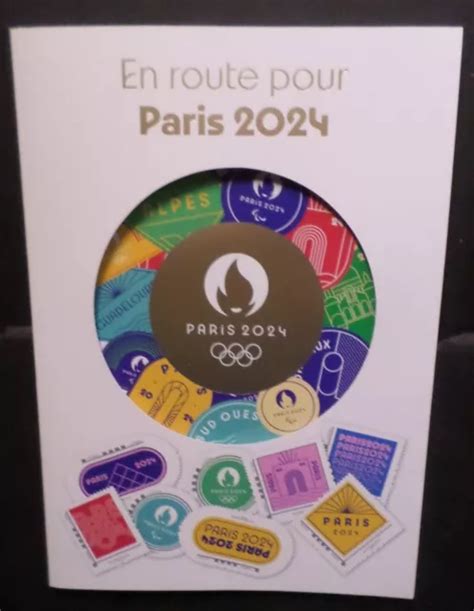 Paris France Collector Timbres Jeux Olympiques Parcour Flamme