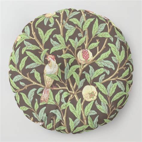 William Morris Bird And Pomegranate 4 Floor Pillow By Alexandra Arts William Morris Designs