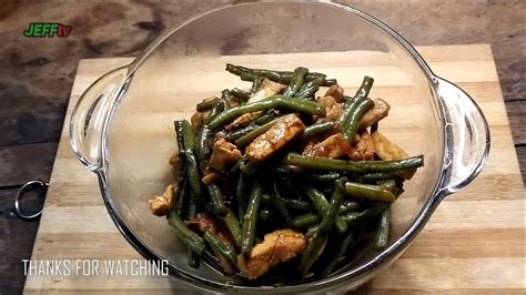 Ep Adobong Sitaw With Tofu Tokwa And Oyster Sauce Outdoor