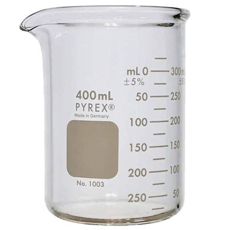 Vaso De Precipitados Pyrex Griffin De Forma Baja De Ml Escala