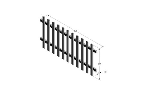 6ft X 3ft 1 83m X 0 9m Pressure Treated Ultima Pale Picket Fence