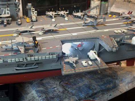 Uss Ronald Reagan Cvn 76 In 1350 Scale From Trumpter Kit 5605 Uss