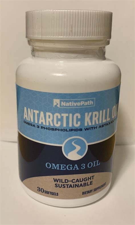 Nativepath Antarctic Krill Oil Omega Oil Wild Caught Softgels S