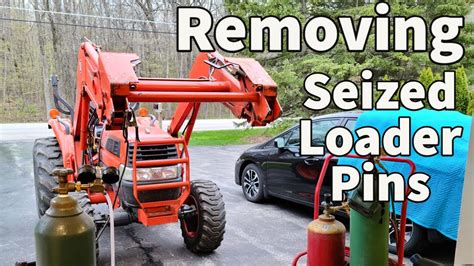 Removing Stuck Tractor Loader Pins YouTube