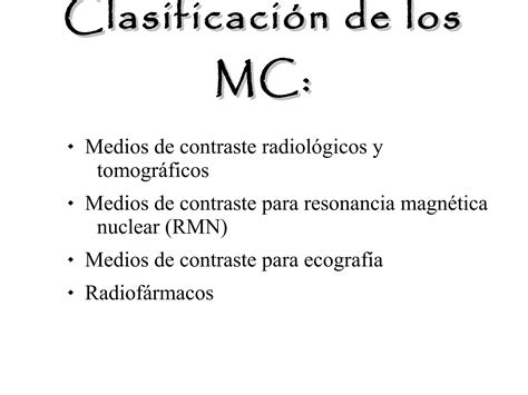 Medios de Contraste en Tomografía Computada PPT