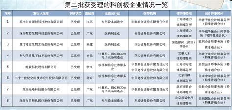 科创板申报企业第二批科创板申报企业 随意优惠券