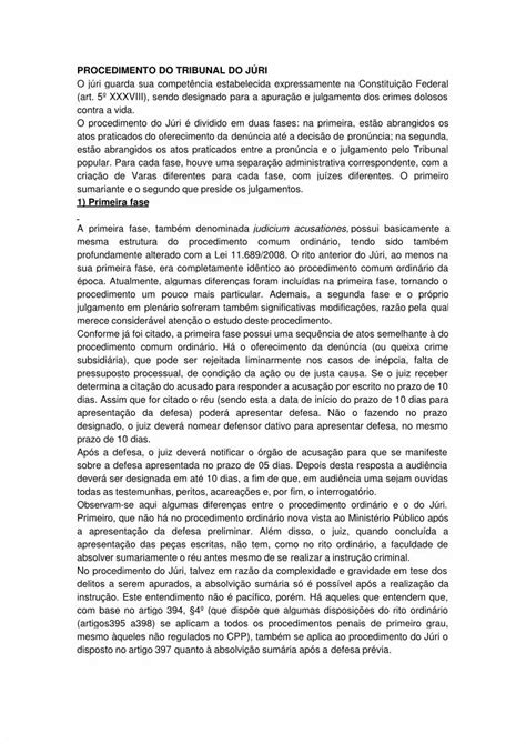 PDF PROCEDIMENTO DO TRIBUNAL DO JÚRI DOKUMEN TIPS