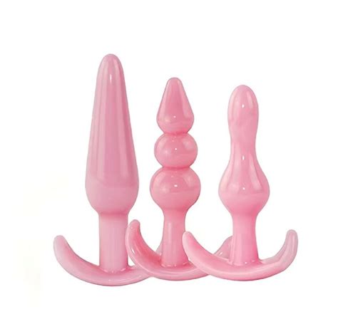 Butt Plug Set Anal Bead Pc Beginners Training Kit Sex Toy For Women