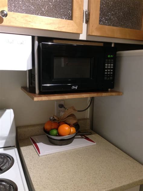 Hanging Your Microwave Will Give You More Counter Space Microwave In