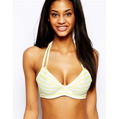 ASOS Mix And Match D Plunge Halter Fuller Bust Bikini Top D F 30