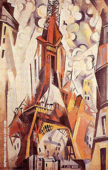 Eiffel Tower C1910 By Robert Delaunay Oil Painting Reproduction