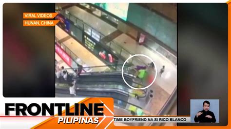 Batang Lalaki Na Naglalaro Sa Escalator Sa China Nahulog Frontline