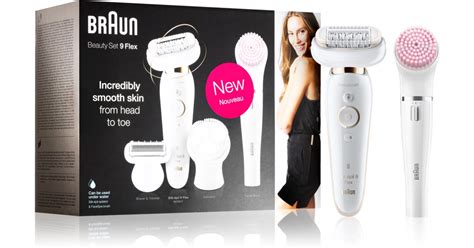 Braun Silk épil 9 Flex 9100 Beauty Set Epilierer mit Reinigungsbürstchen