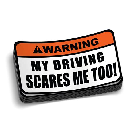 Driving Warning - Sticker