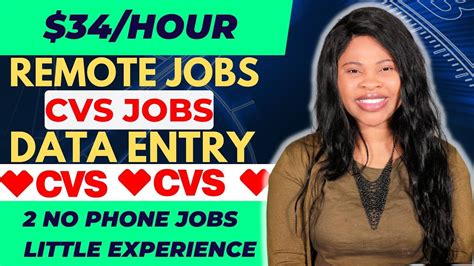 34 Hour Remote Jobs Data Entry Jobs Work From Home Non Phone Work At