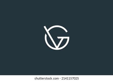 Minimal Letter Vg Gv Logo Design Stock Vector (Royalty Free) 2141157025 ...