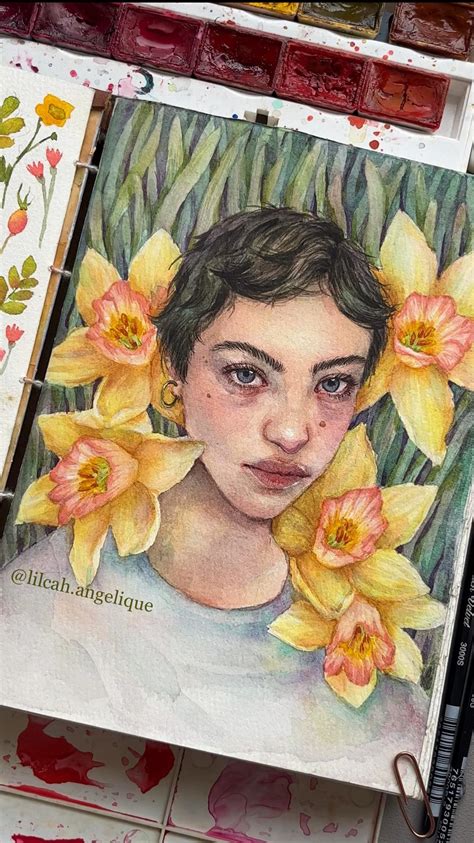 Todays Page From My Sketchbook 💛 Rwatercolor