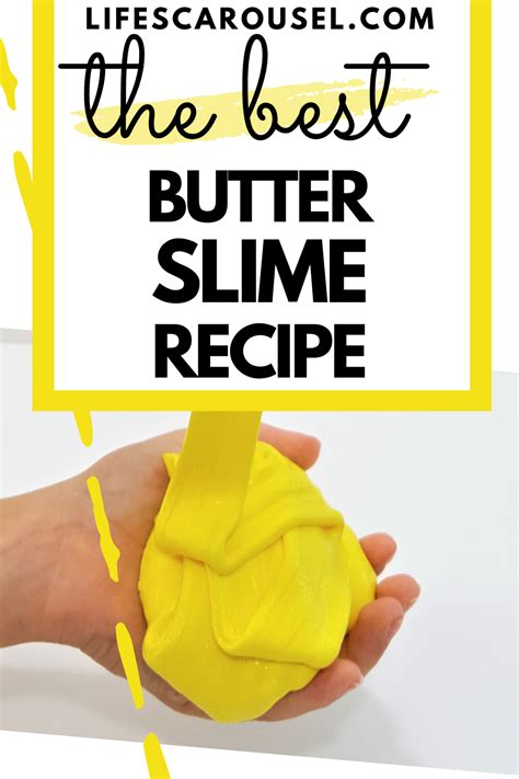 Easy Butter Slime Recipe Smoothest And Stretchest Slime Ever In 2020