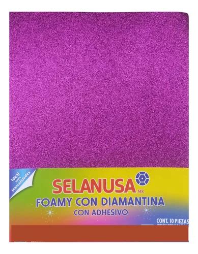 Foamy Adhesivo Diamantado Tamaño Carta Manualidades 10pz MercadoLibre