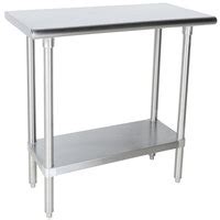 Advance Tabco Slag X X Gauge Stainless Steel Work Table