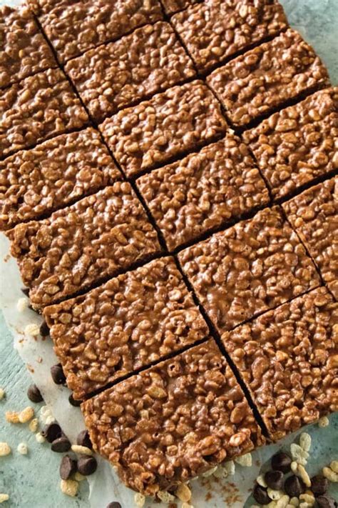 Chocolate Peanut Butter Rice Krispies Treats Julie S Eats Treats