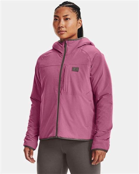 Under Armour Fleece Ua Latitude Sherpa Full Zip Hoodie In Pink Lyst