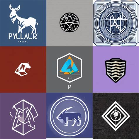 polymath logo vector minimalist stable diffusion