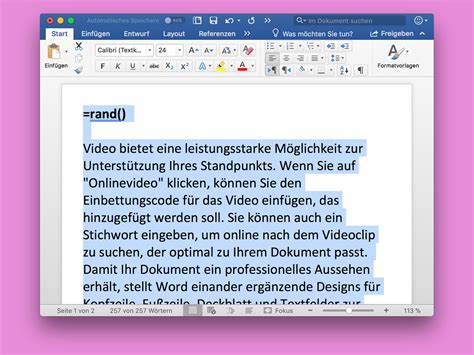 Zwei Arten Fülltext in Word einfügen Jörg Schieb Digital und KI