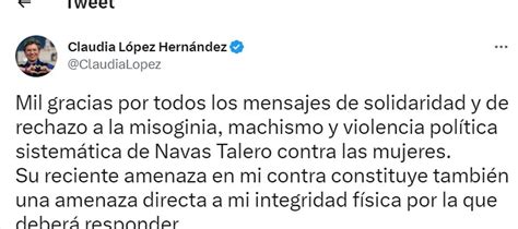 Alcaldesa Claudia López Solicitó A Germán Navas Responder Por Sus