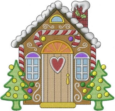 Etsy Machine Embroidery Designs Gingerbread House 8664513900 Merry