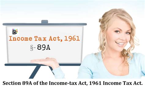 Section 89a Of The Income Tax Act 1961 Income Tax Act