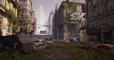 An Abandoned City Environment Made In Unreal Engine 5