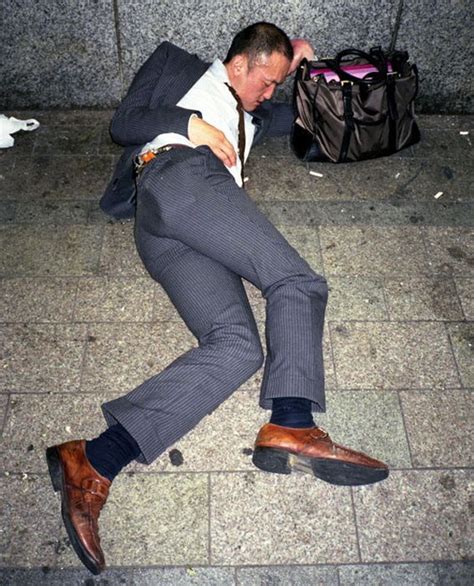 Businessmen Of Japan Get Drunk And Pass Out Fun