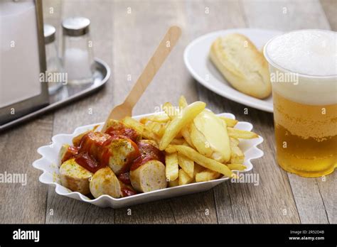 currywurst, German curry sausage, street food Stock Photo - Alamy