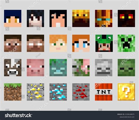 Minecraft Characters Faces