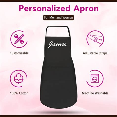 Personalized Aprons for Men and Women with Front Pocket – Personalized ...