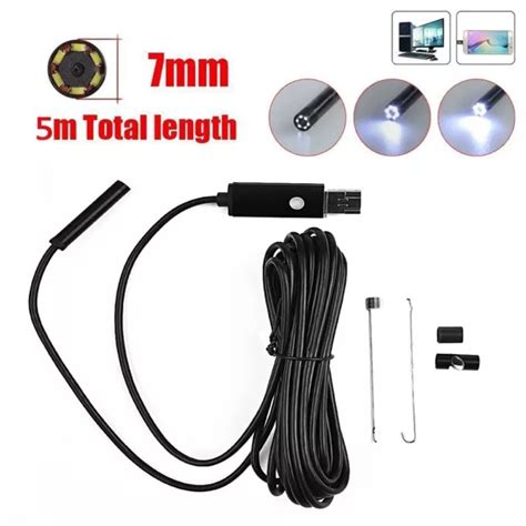 Inspection De Tuyaux M Mm Cam Ra Plomberie Tanche Usb Drain Endoscope