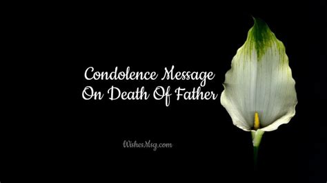 Condolence Letters For Loss Of Father - Infoupdate.org