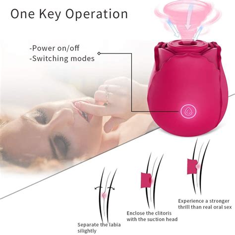 Rosenform Vagina Saugen Vibrator Intim Gut Nippel Sauger Oral Lecken