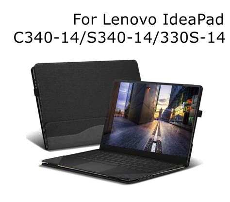 Case Cover For Lenovo Ideapad C340 14 S340 14 330s 14 Pu Leather Folio Stand Hard Shell Case For