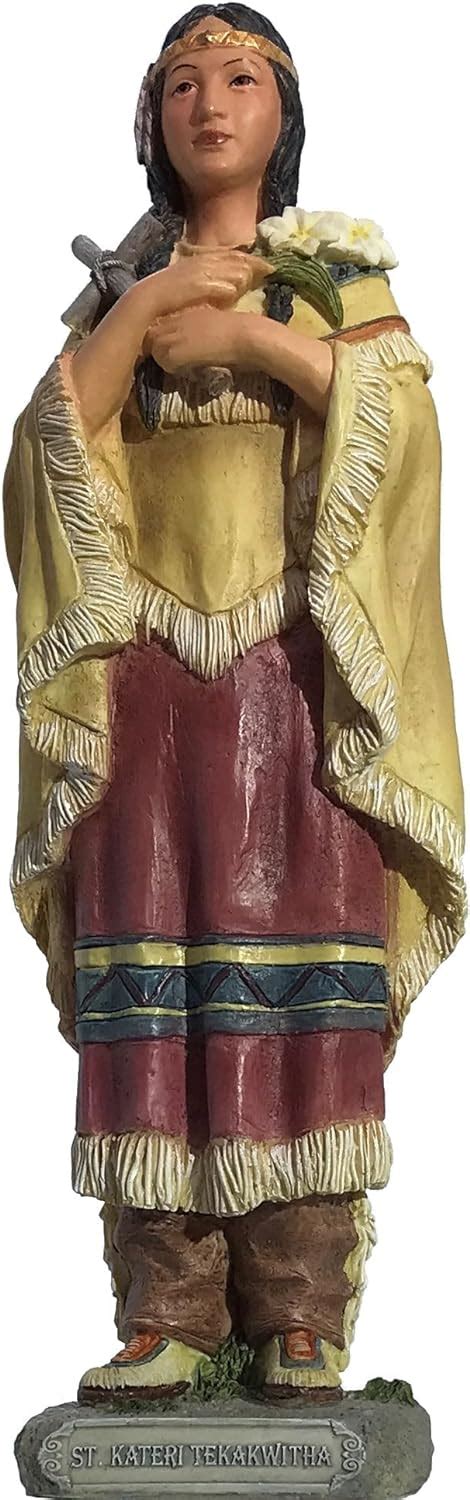 Amazon CatholicStore 8 St Kateri Tekakwitha Statue Hand Painted