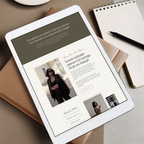 One-page Wix Website Template, Services Website Template, Wix Website