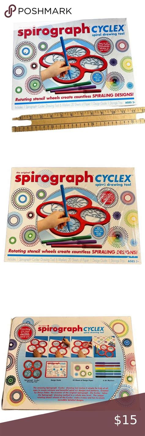 Spirograph Cyclex Spiral Drawing Tool Stencil Wheels Spiral Drawing