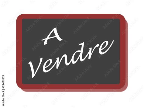 PANNEAU A VENDRE Stock Illustration Adobe Stock