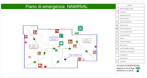 Planimetria di emergenza ed evacuazione CPI win Attività CPI CAD