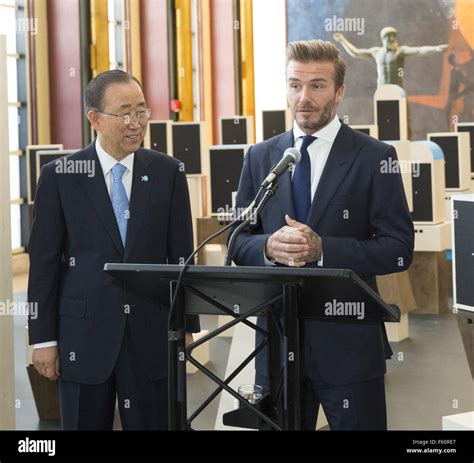 UNICEF Goodwill Ambassador David Beckham visits the United Nations General Assembly Featuring ...